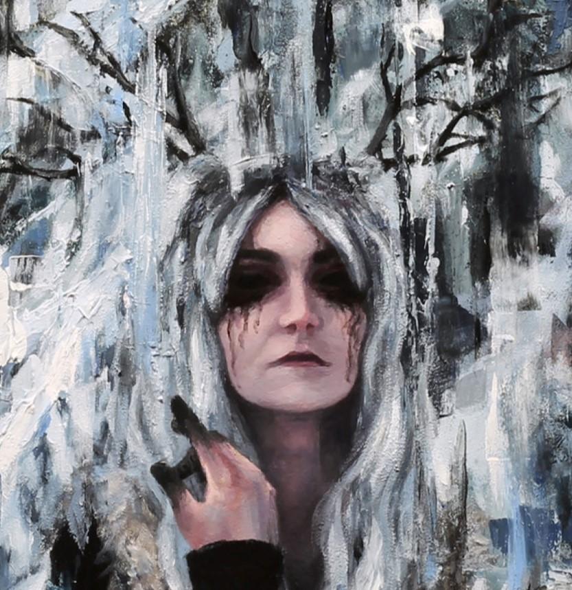 „Within the Hollow“ (2024) von Morgan Cameron, Original-Ölgemälde im Angebot 1