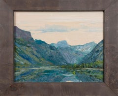 Lago McDonald Glacier Park Plein Air Morgan Cawdrey Montagna Paesaggio Olio