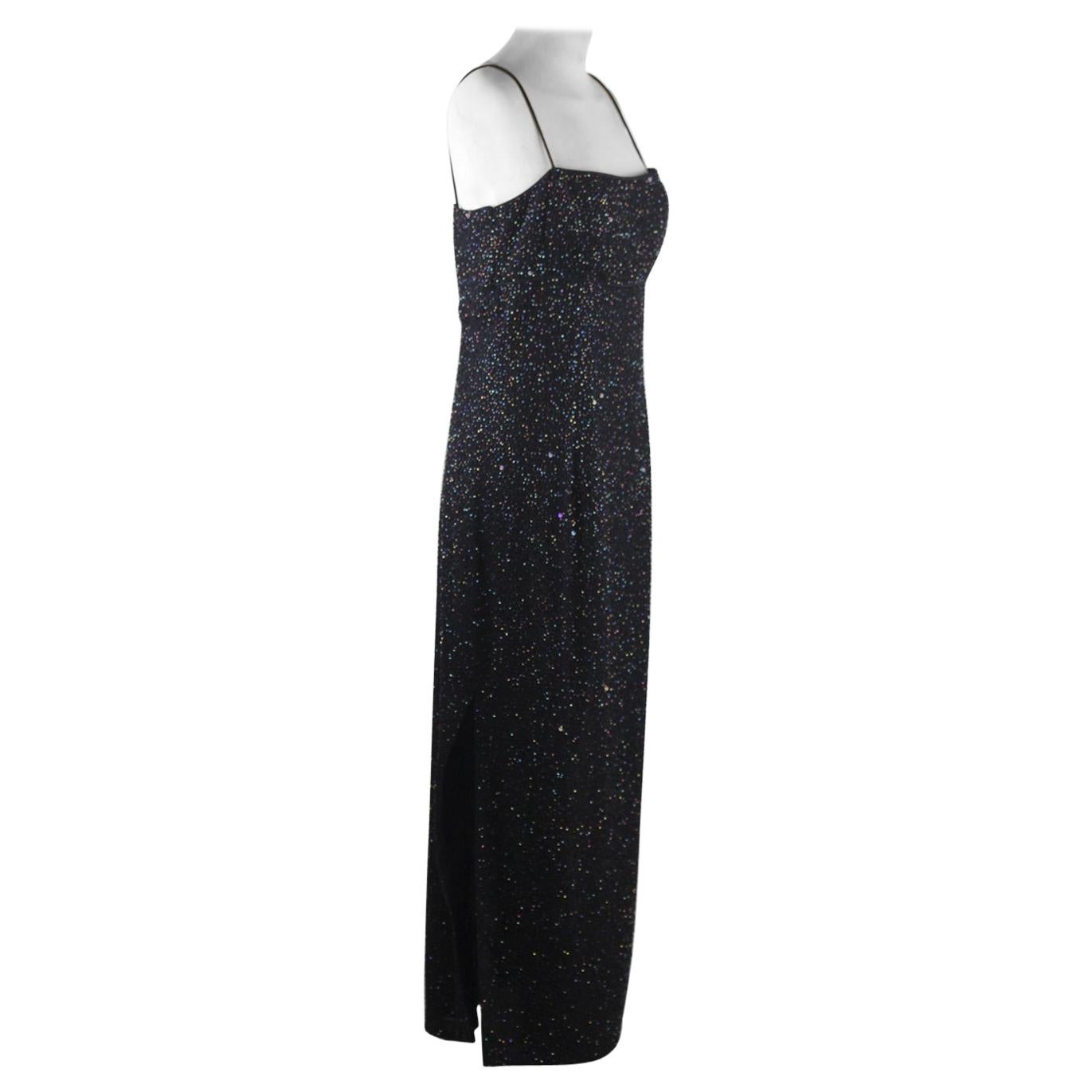 Morgan & Co. By Linda Bernell Embellished Evening Maxi Dress