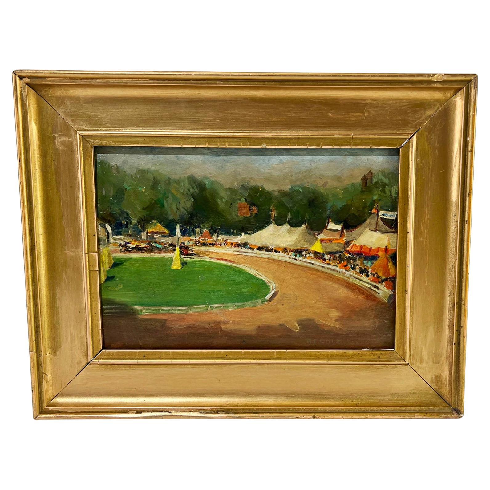 Morgan Colt Impressionistic Oil on Panel, Circa 1920s For Sale