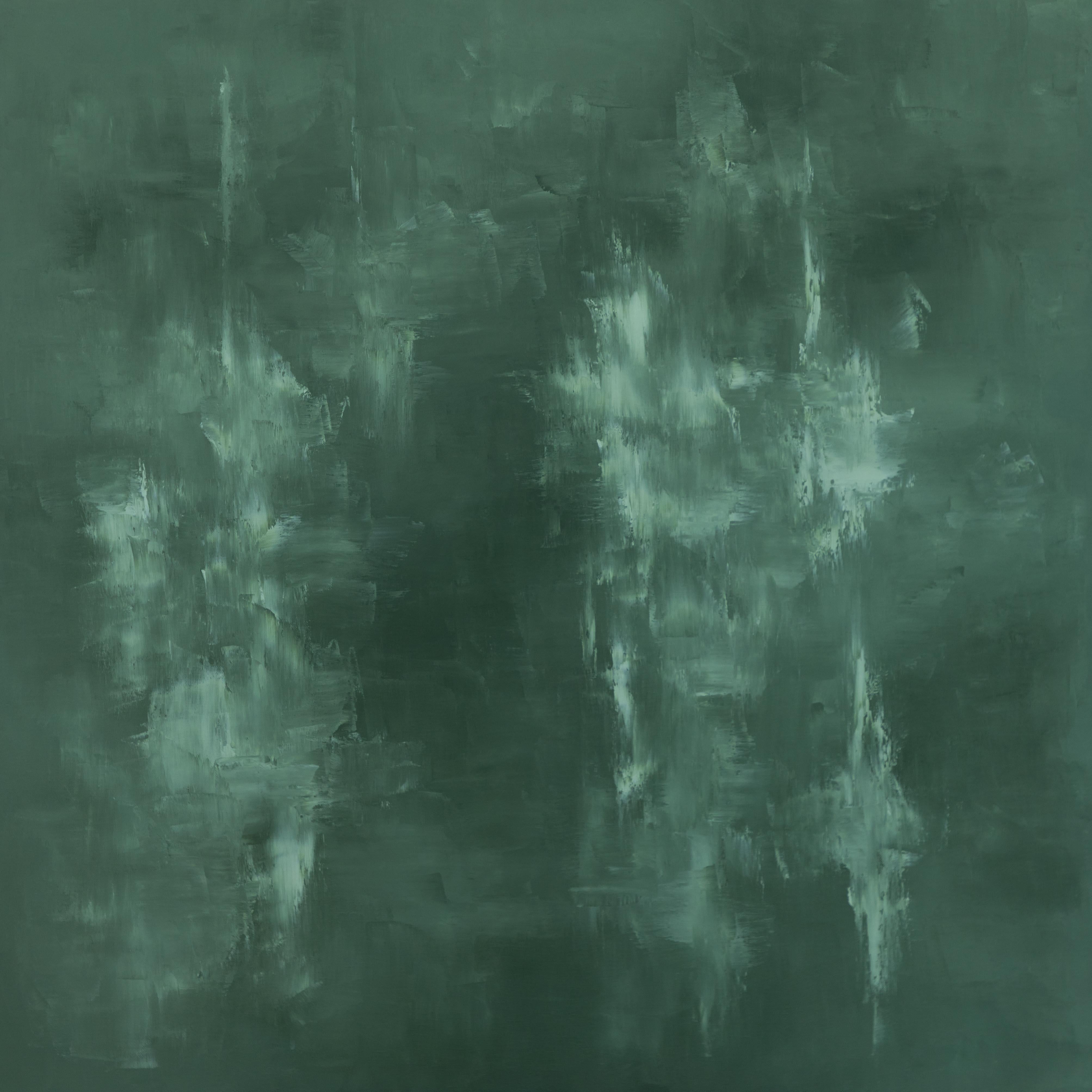 Abstract Painting di Morgan Fite - Riflessi, Pittura ad olio astratta