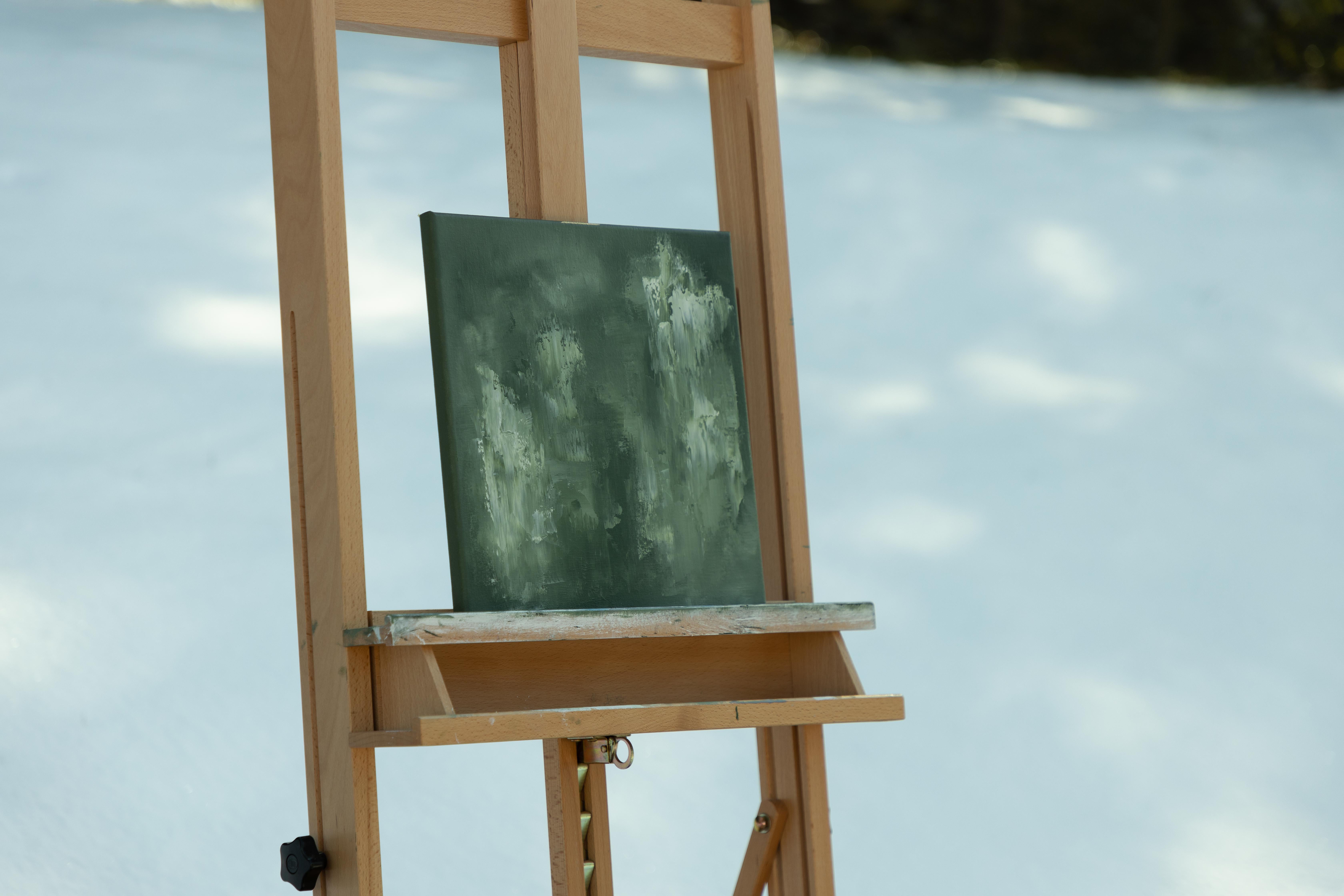 Remez, Pittura ad olio astratta - Painting di Morgan Fite