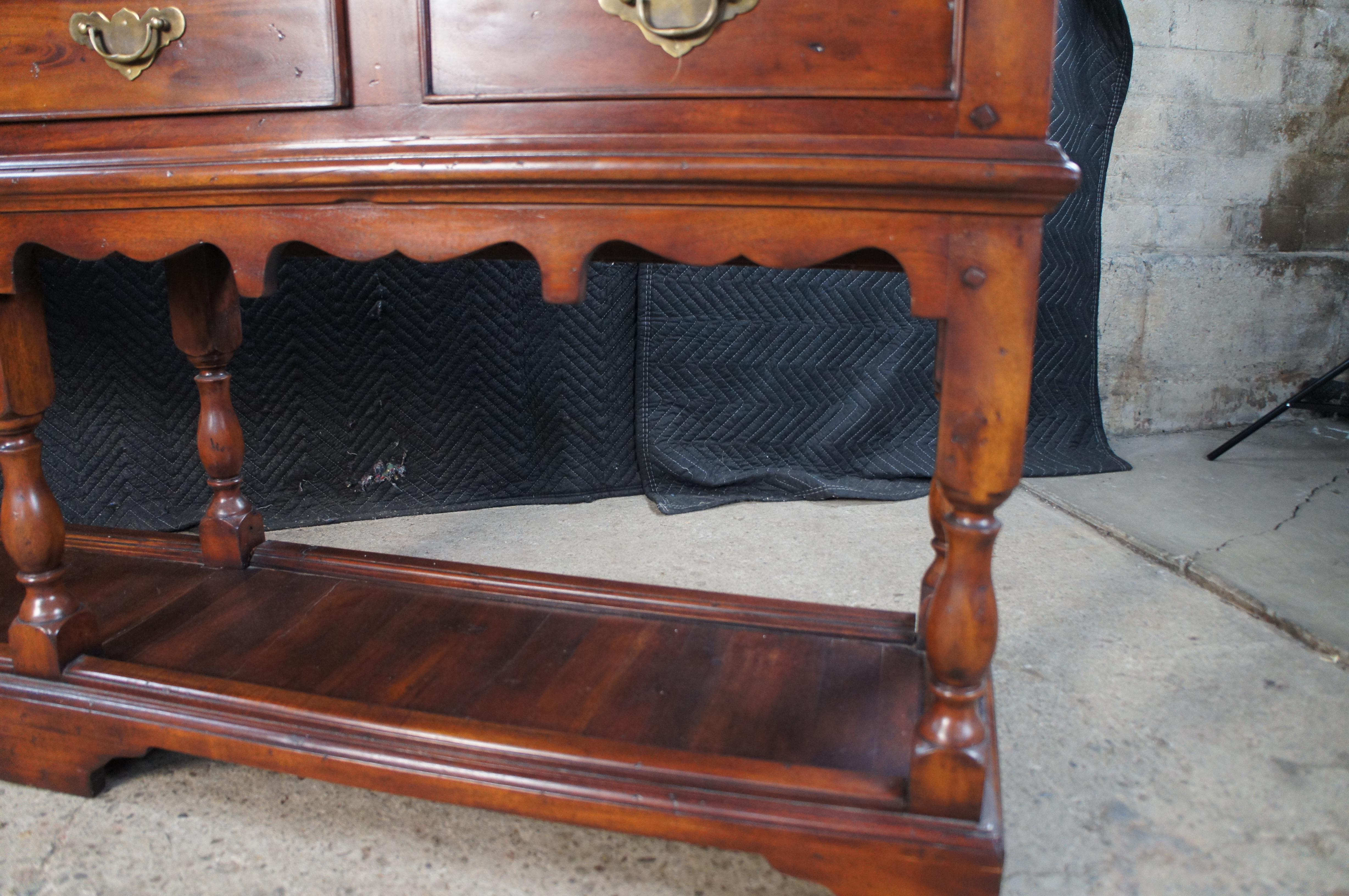 Morgan Hill English Georgian Cherry Farmhouse Potboard Sideboard Buffet For Sale 4