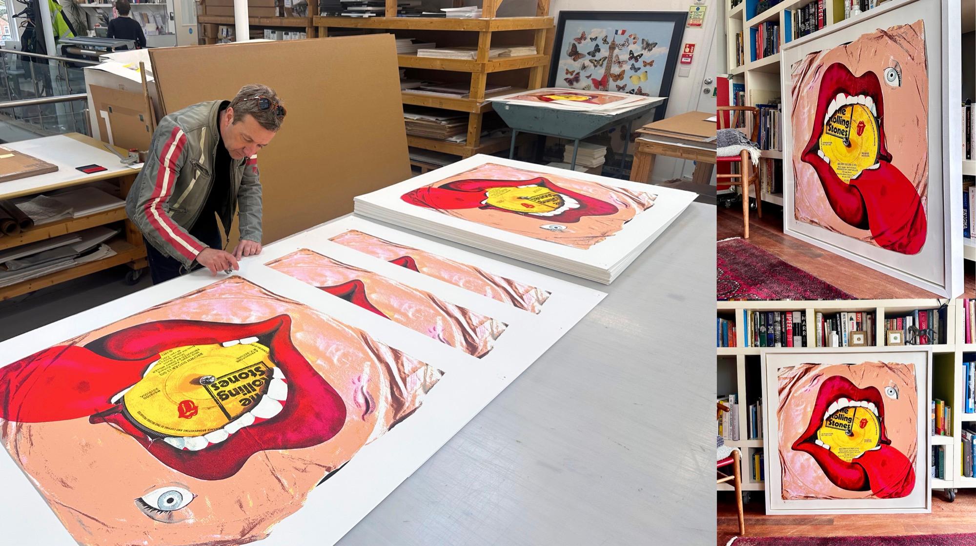 Brown Sugar by The Rolling Stones - Silkscreen Edition (Framed) - Modern Print by Morgan Howell