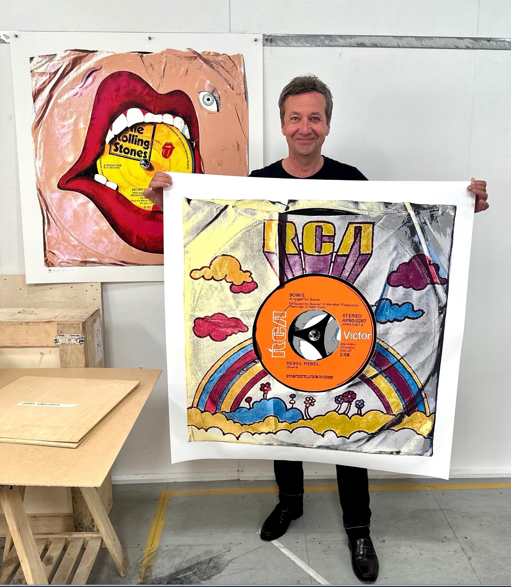 Rebel Rebel by David Bowie - Silkscreen Edition (Framed) For Sale 1