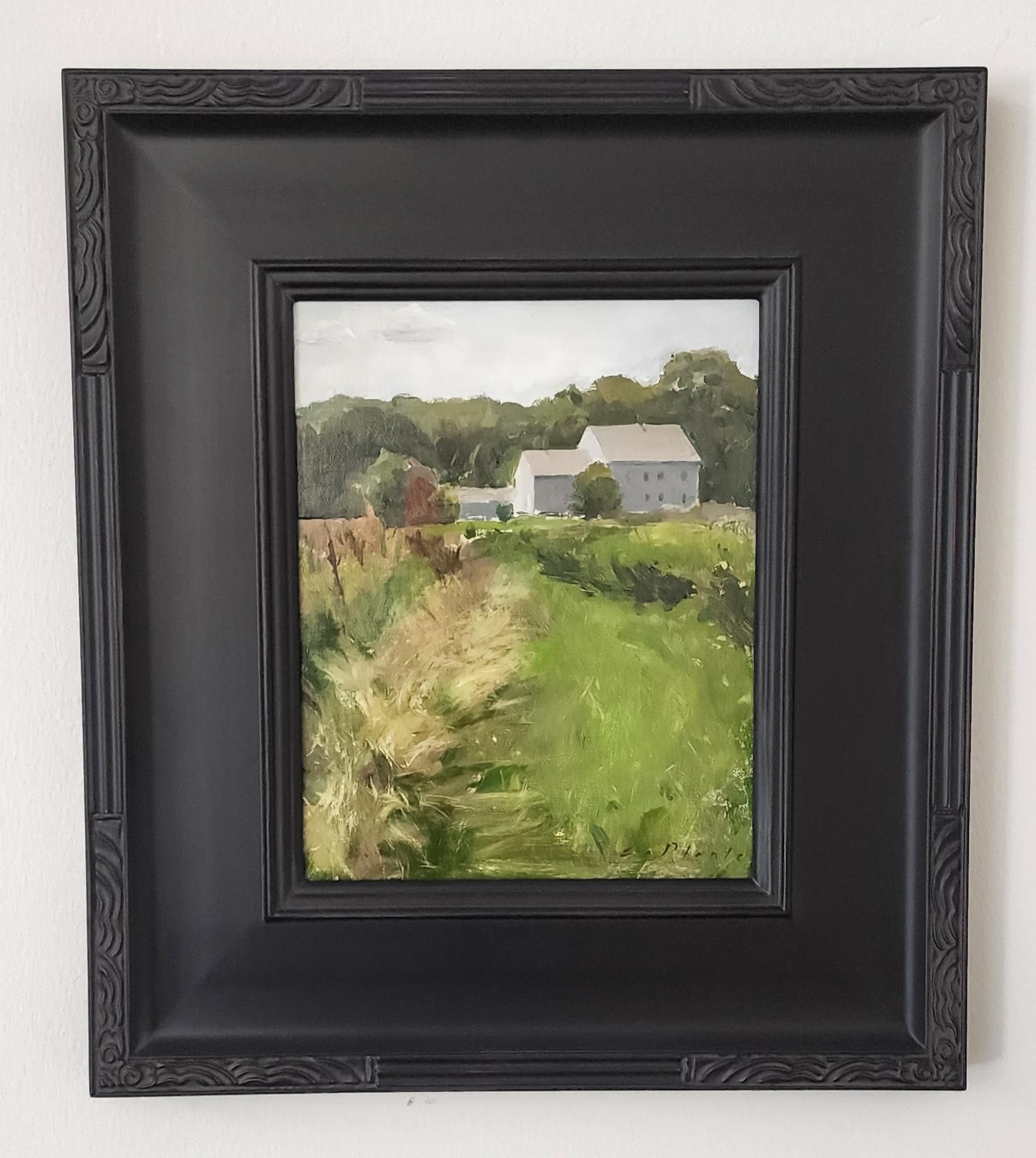 Johnston Farm, Oil, Light & Shadow, SW Art  Artists 21 under 31 2020, Interior - Painting by Morgan LaPlante