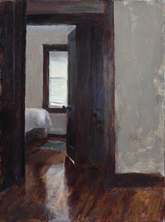  The Bedroom , Oil, Light & Shadow, SW Art  Artists 21 under 31 2020, Interior