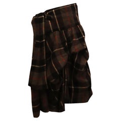 Morgan Le Fay Wool Check Skirt