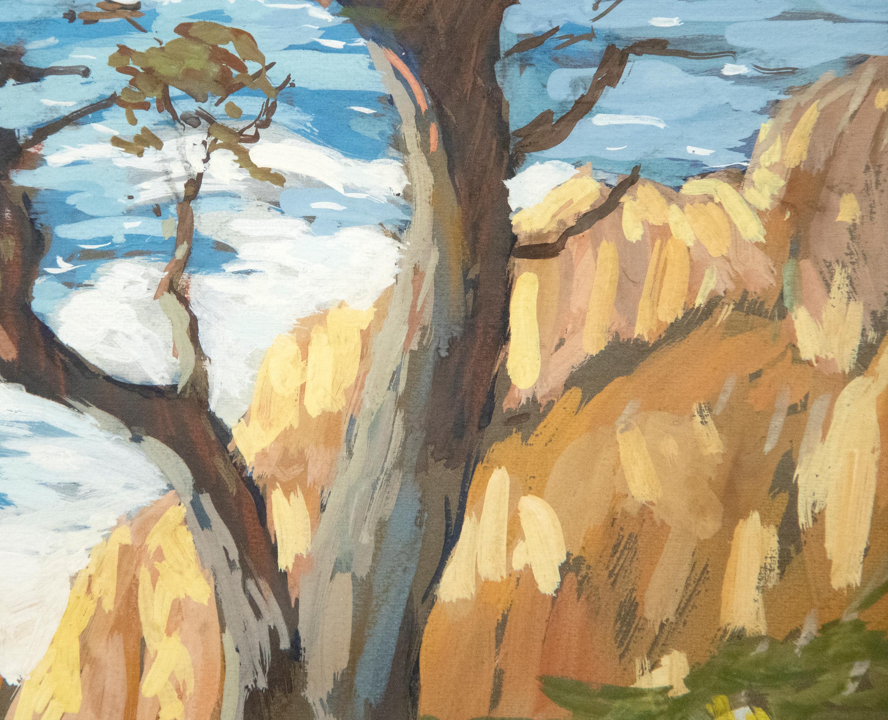 cypress tree painting