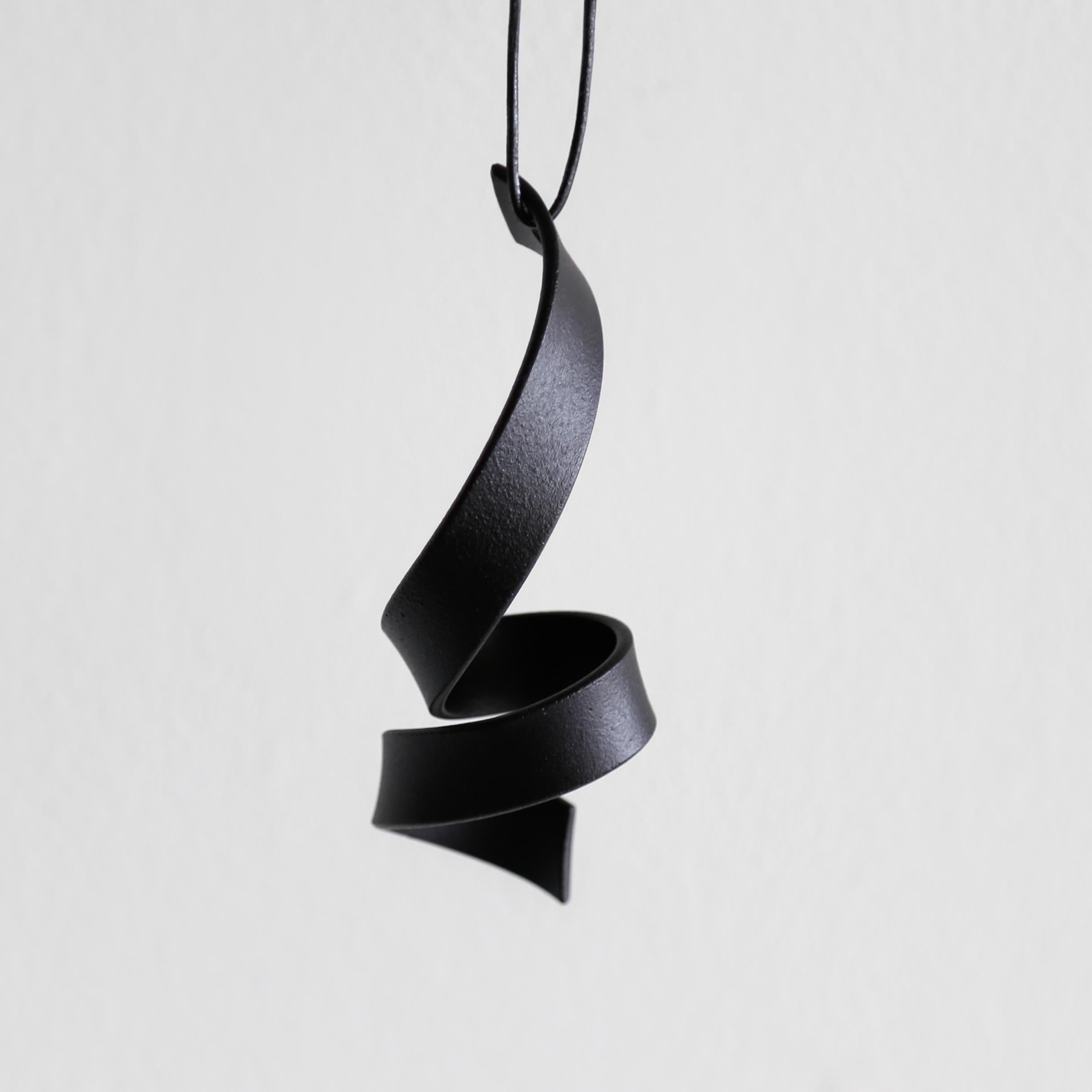 Black Ribbon 9 - Sculpture by Morgan Robinson