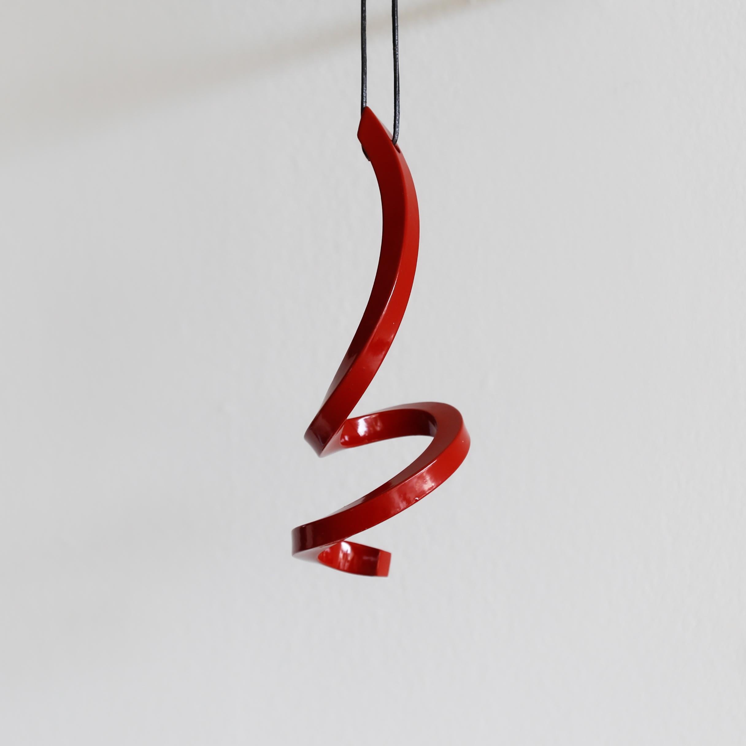 Red Ribbon 1 - Sculpture by Morgan Robinson