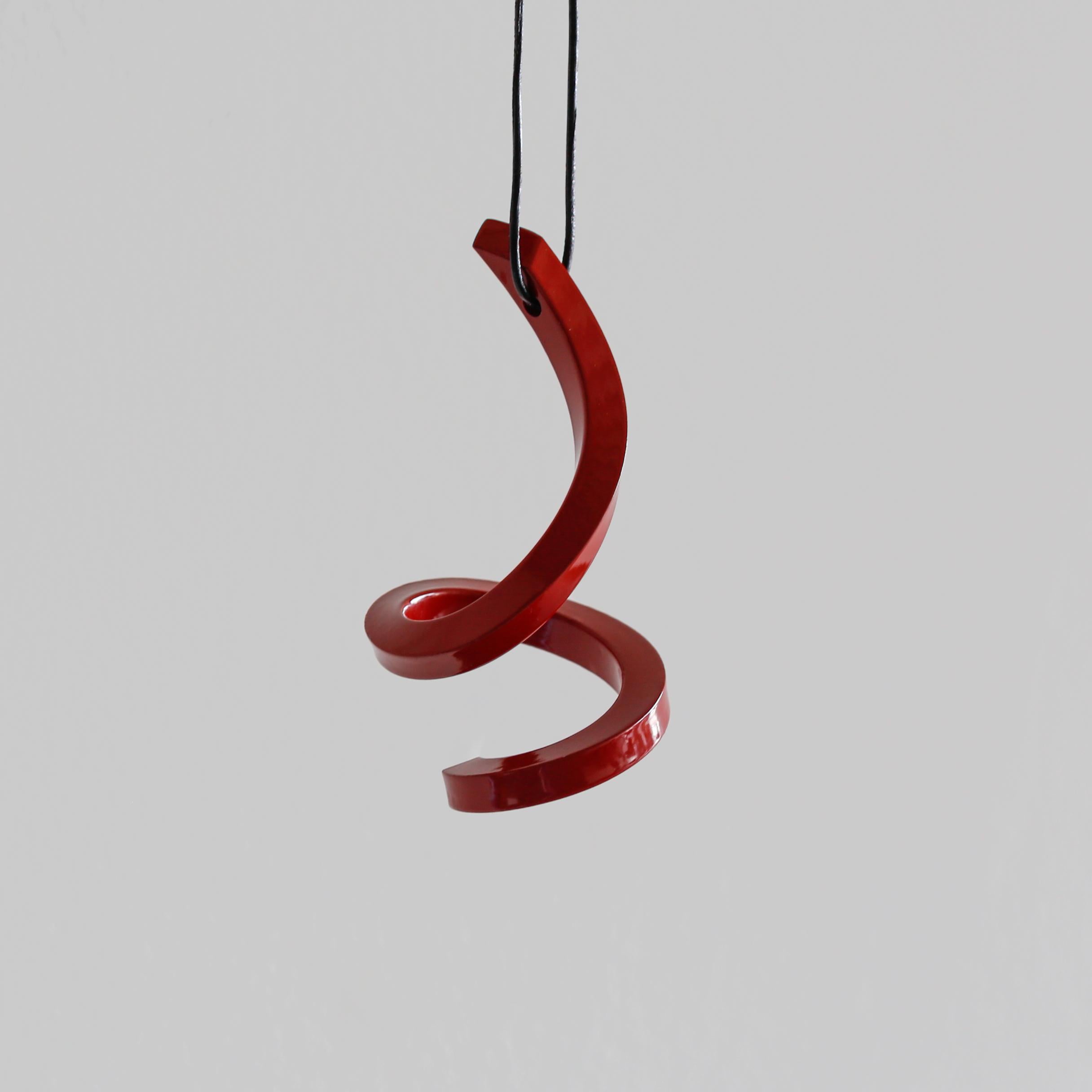 Red Ribbon 7 - Sculpture by Morgan Robinson