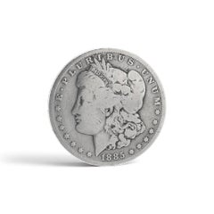 Morgan Silver Dollar 1885 O New Orleans, American 90 Percent Silver Coin