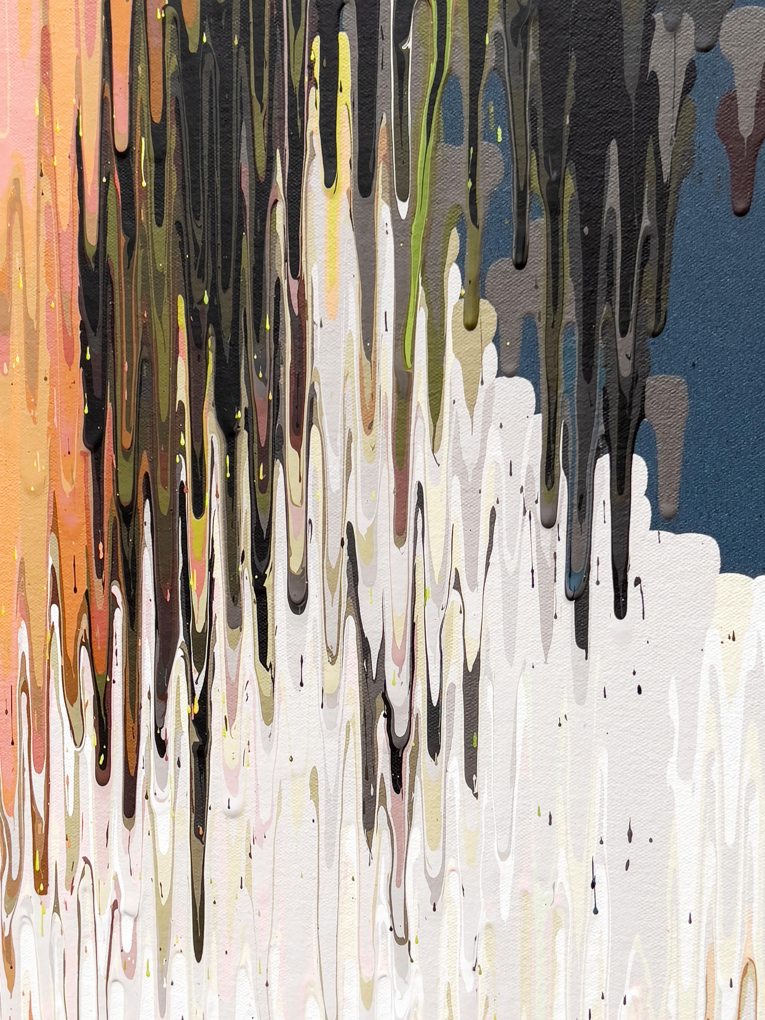 Billie Eillish - Beige Portrait Painting by Morgan Sims