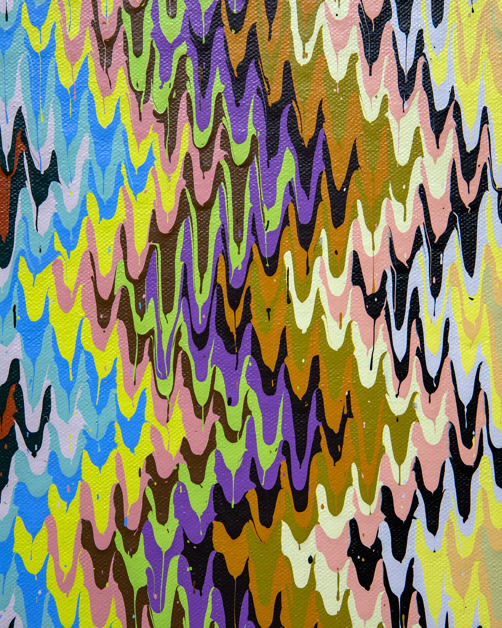 Zigzag - Contemporary Painting by Morgan Sims