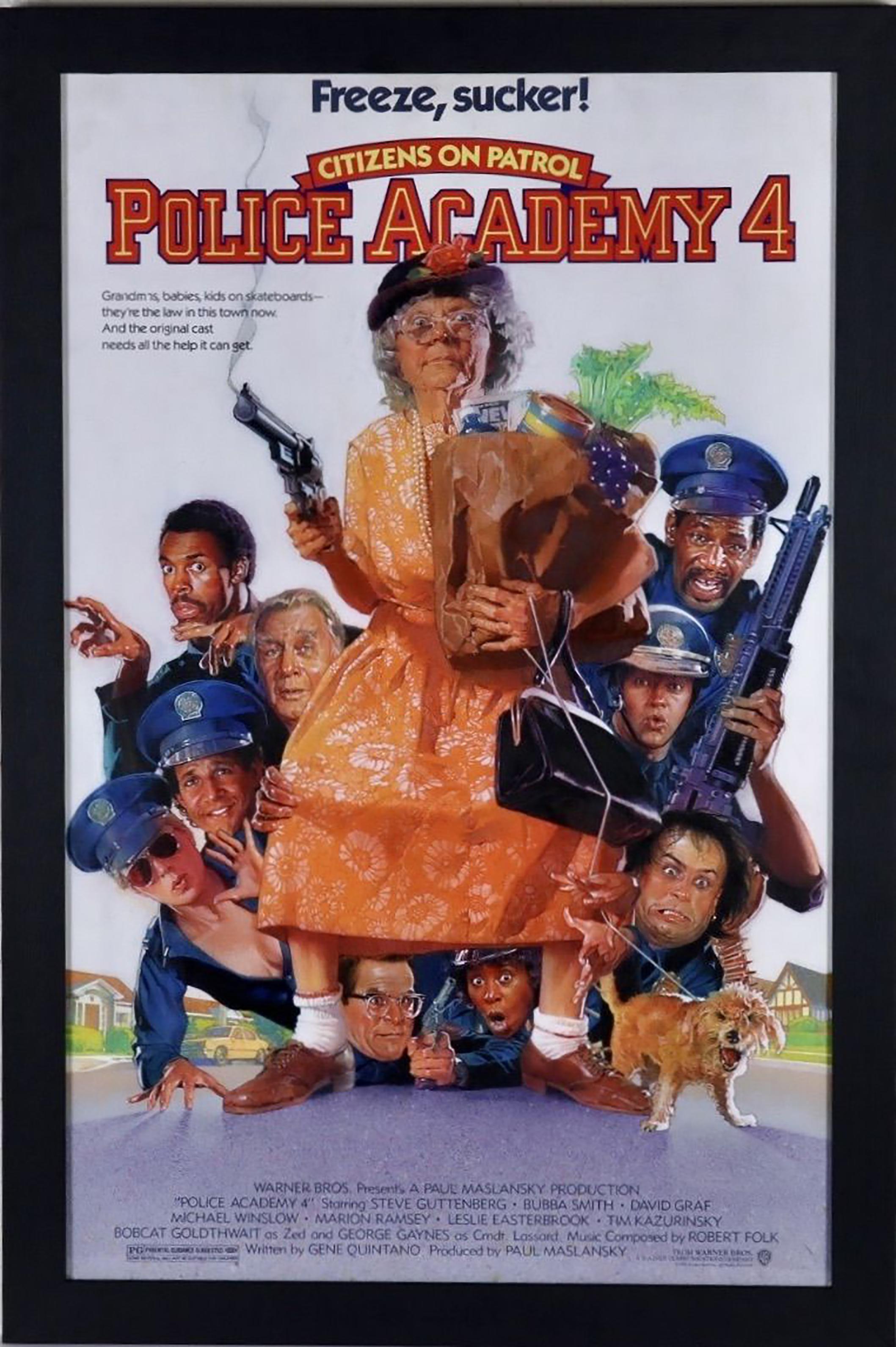 Police Academy 4, Poster Illustration - Painting by Morgan Weistling