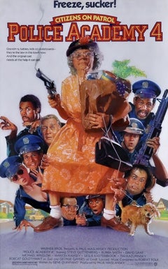 Vintage Police Academy 4, Poster Illustration