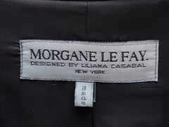 Morgane Le Fay Black Wool Maxi Blazer