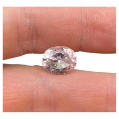 Morganite 5,95 ct, pierres précieuses en vrac, taille ovale, Origine : Nigeria