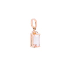 Morganite and 18k Yellow Gold Pendant (P13794n)