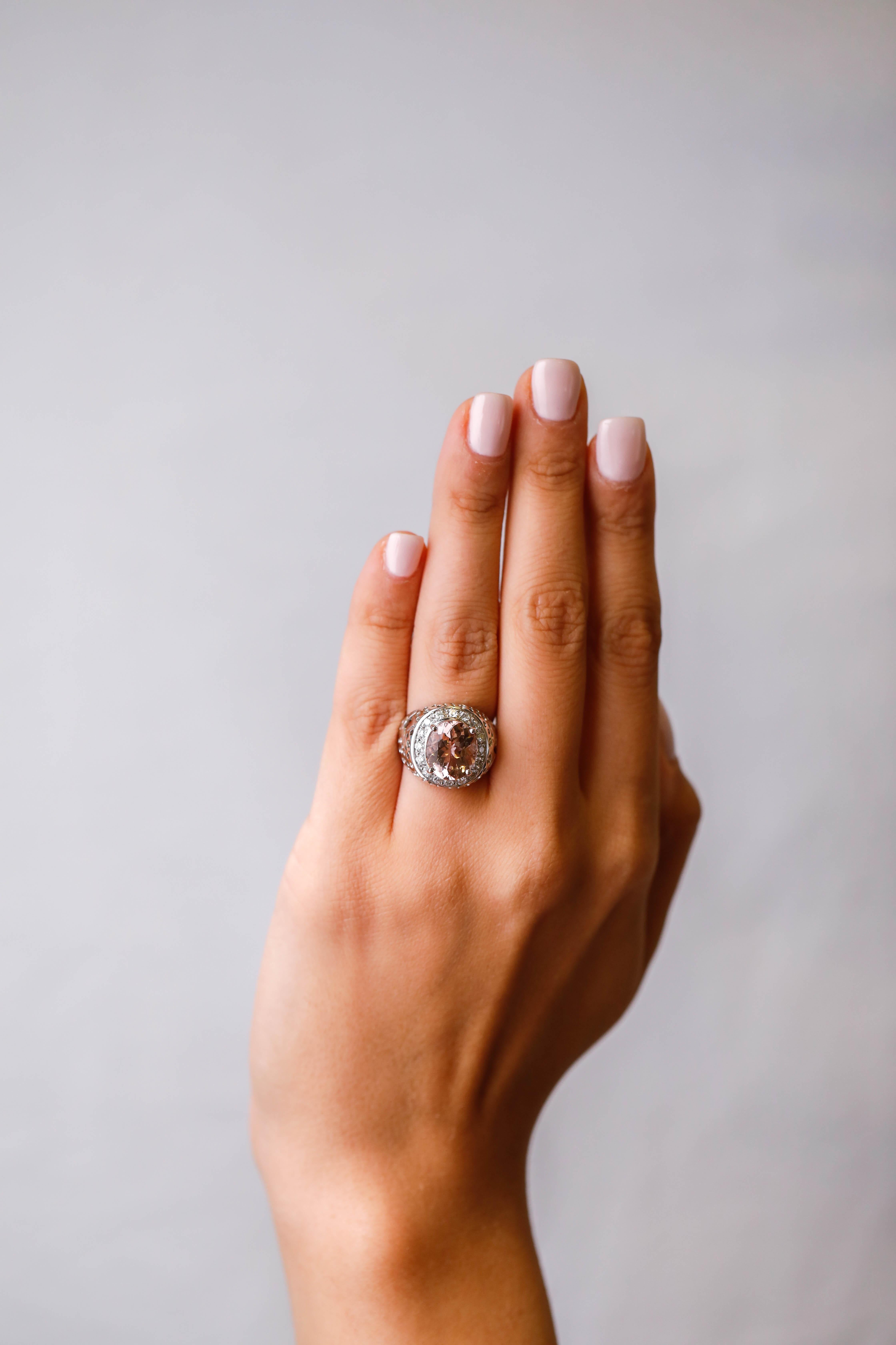 morganite promise ring