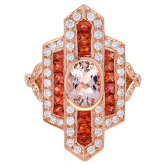 Morganite Cocktail Rings