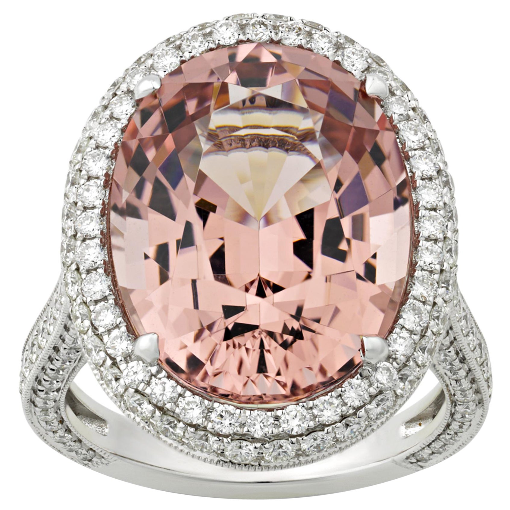 Morganite Ring, 12.74 Carats