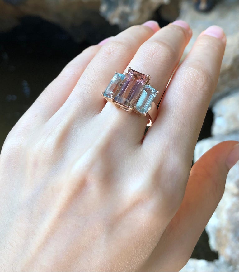 Morganite 2024 aquamarine ring
