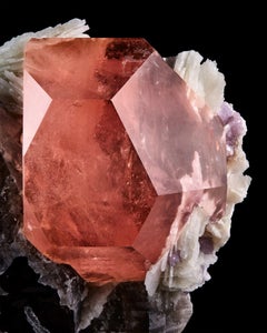 Morganite con quarzo fumé, Afghanistan