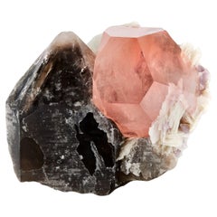 Morganite with Smoky Quartz, Afghanistan