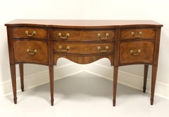 MORGANTON Mahogany String Inlay Hepplewhite Serpentine Sideboard