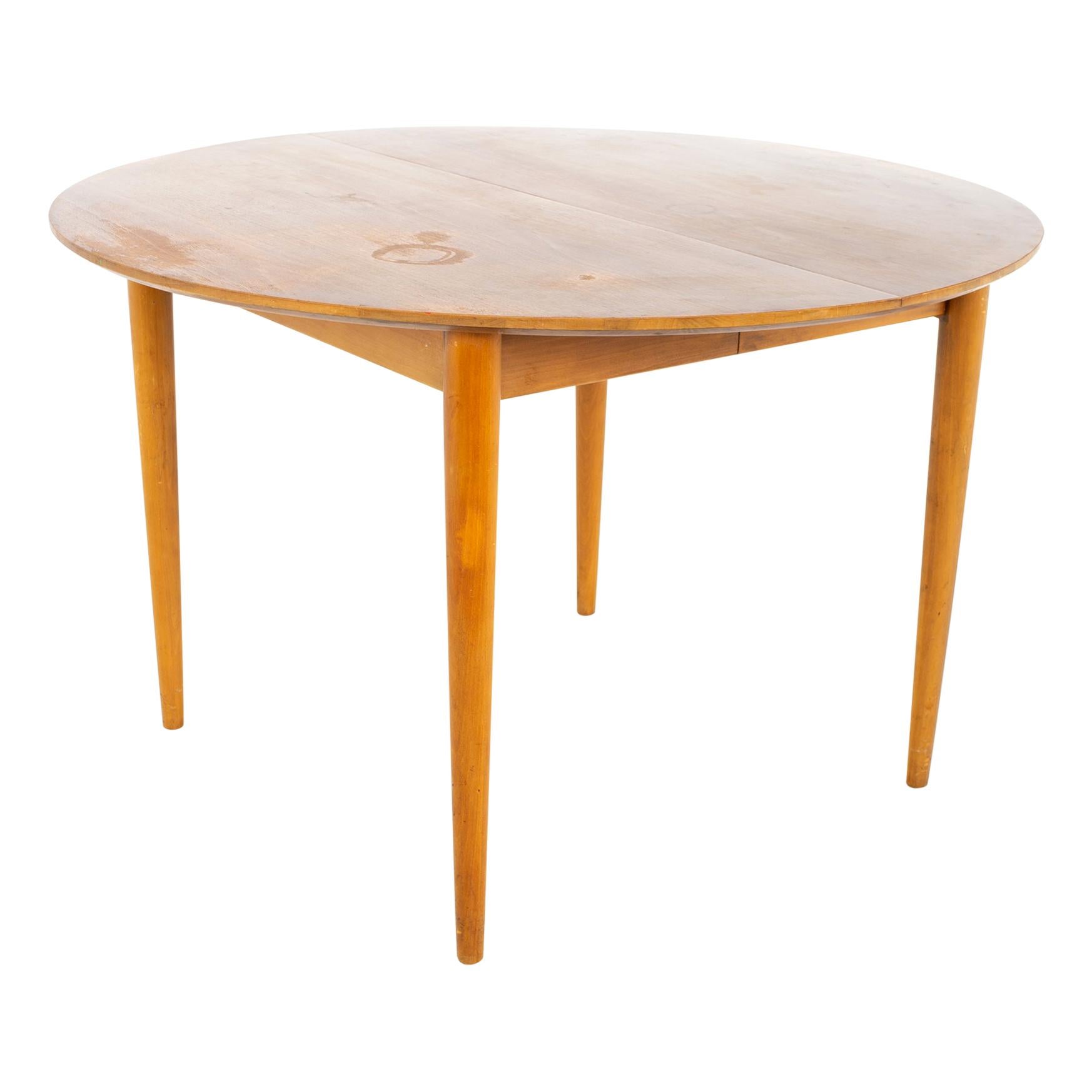 Mid Century Oval Walnut Dining Table MM Moreddi at 1stDibs