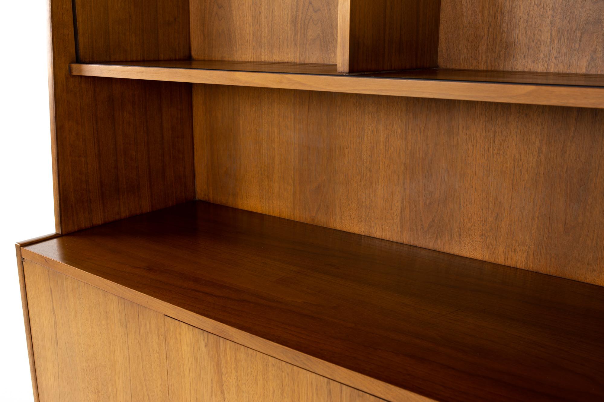 Morganton Mid Century Walnut China Cabinet 2