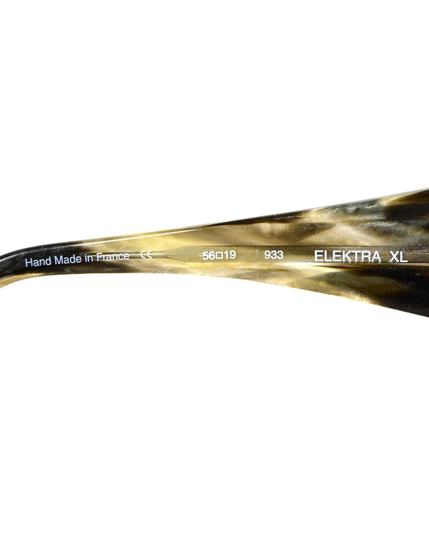 Black Morgenthal Frederics Grey Tortoise Elektra XL Sunglasses