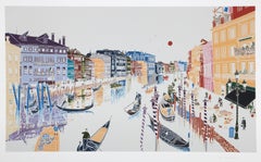 Venice, Pop Art Screenprint by Mori Shizume