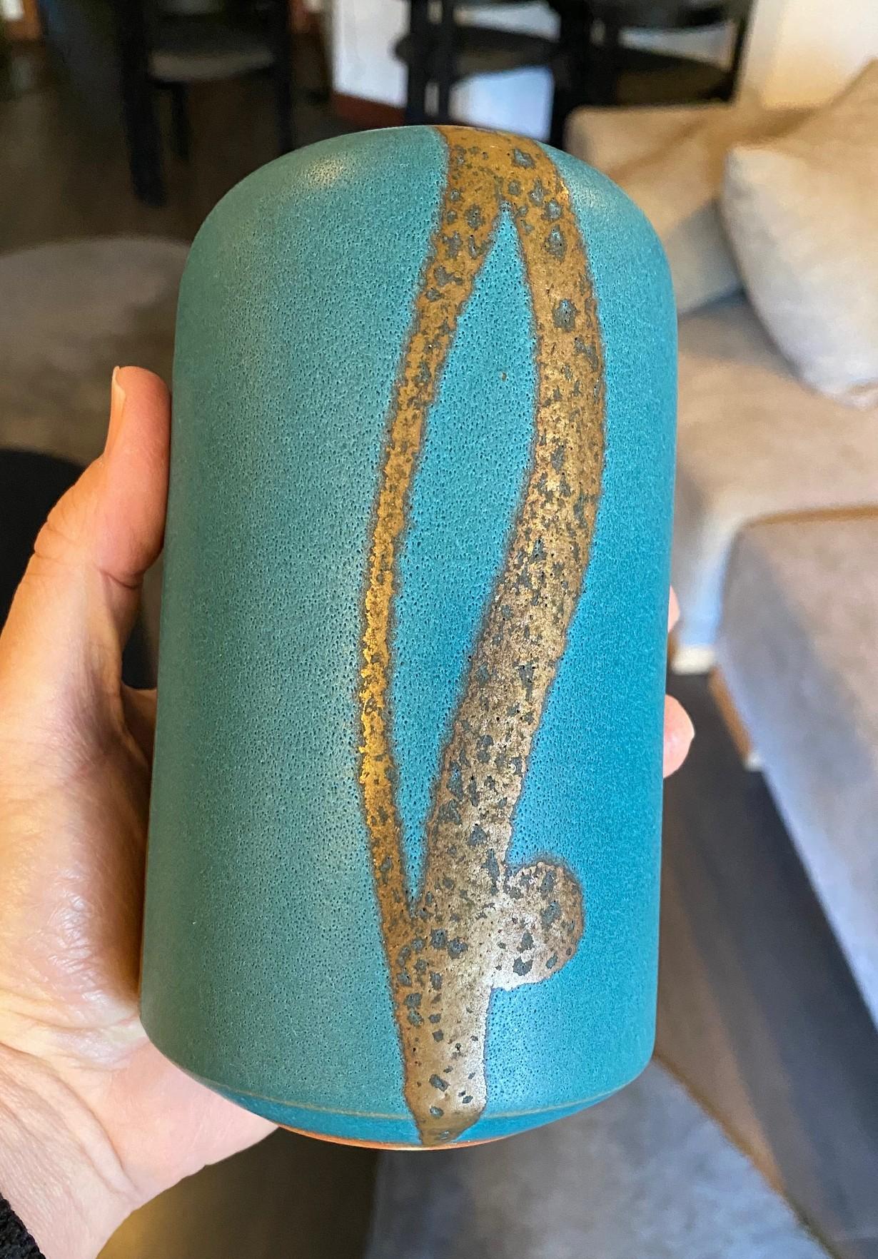Morino Hiroaki Taimei Signed Japanese Studio Pottery Art Vase With Original Box 6