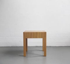 Moris Solid Wood Side Table with Folded Waterfall Apron