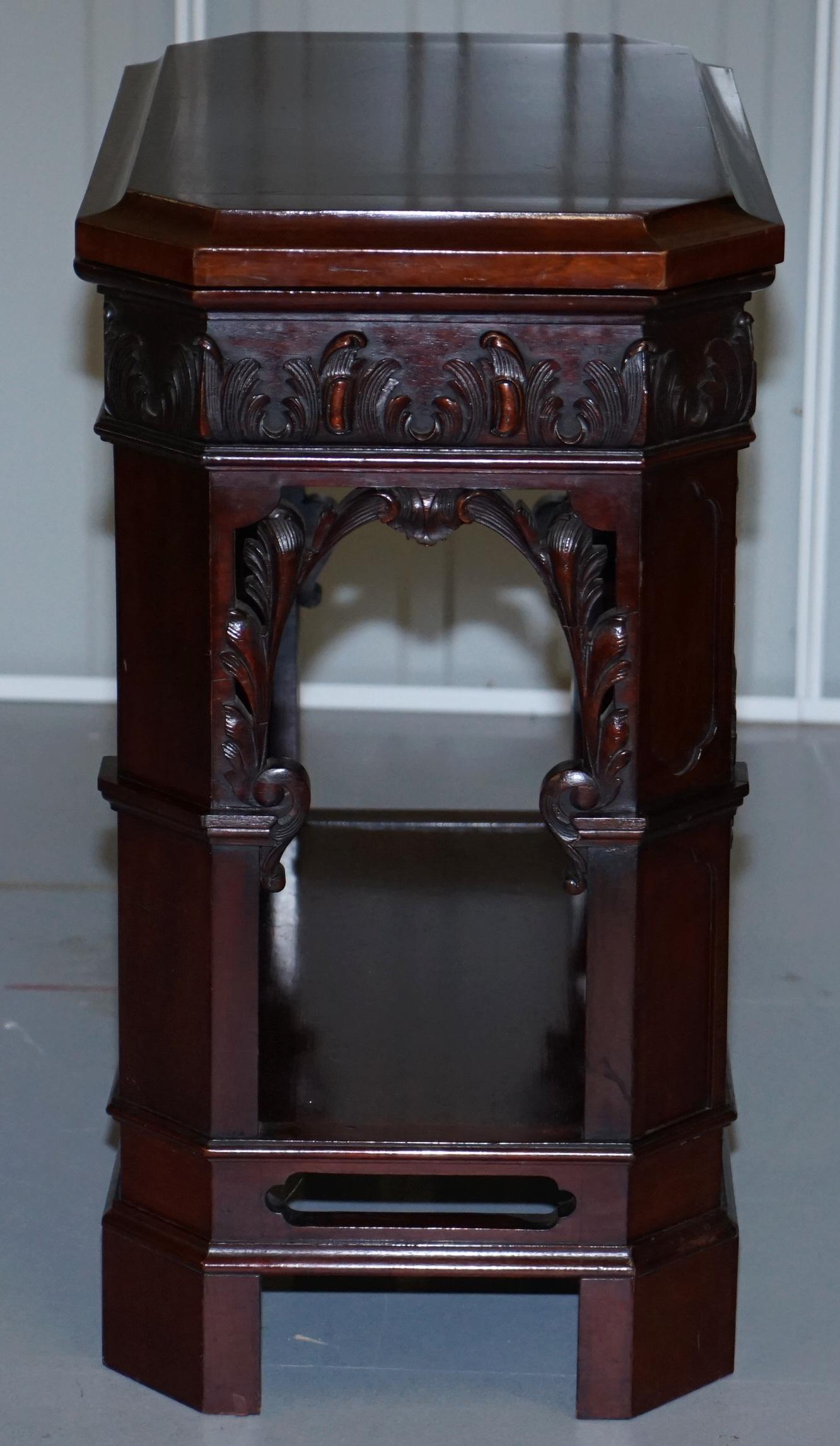 Morison & Co Edinburgh Chippendale circa 1840 Hardwood Revolving Display Stand 7