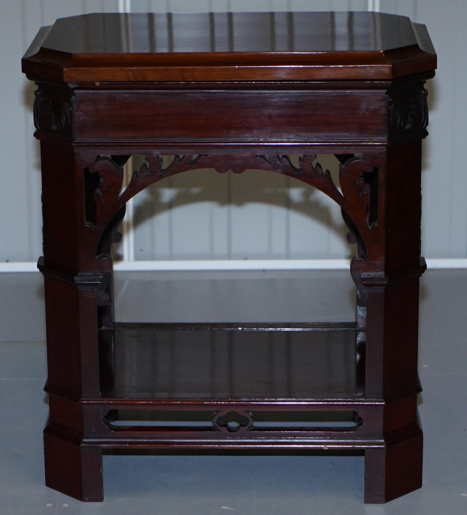 Morison & Co Edinburgh Chippendale circa 1840 Hardwood Revolving Display Stand 9