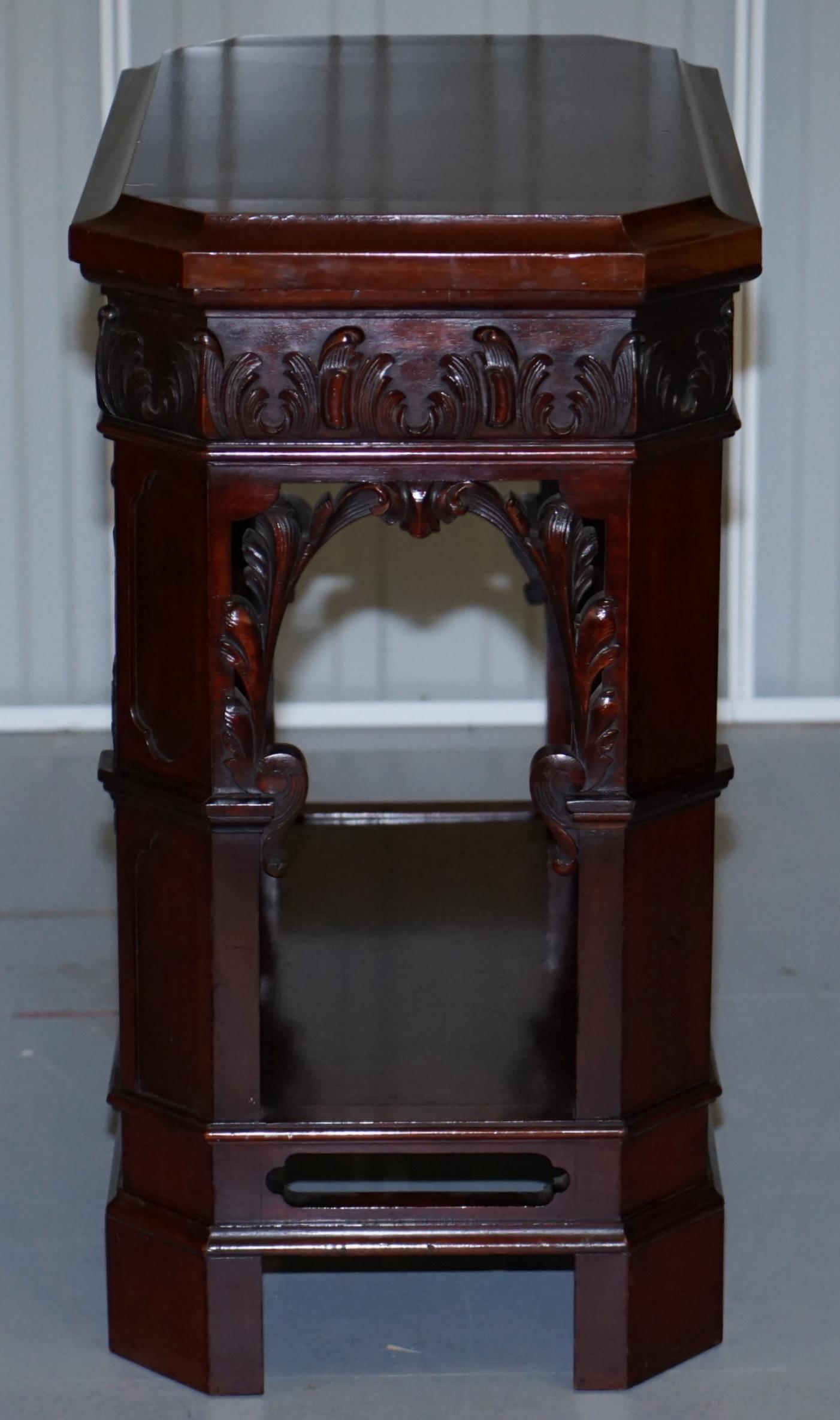 Morison & Co Edinburgh Chippendale circa 1840 Hardwood Revolving Display Stand 12