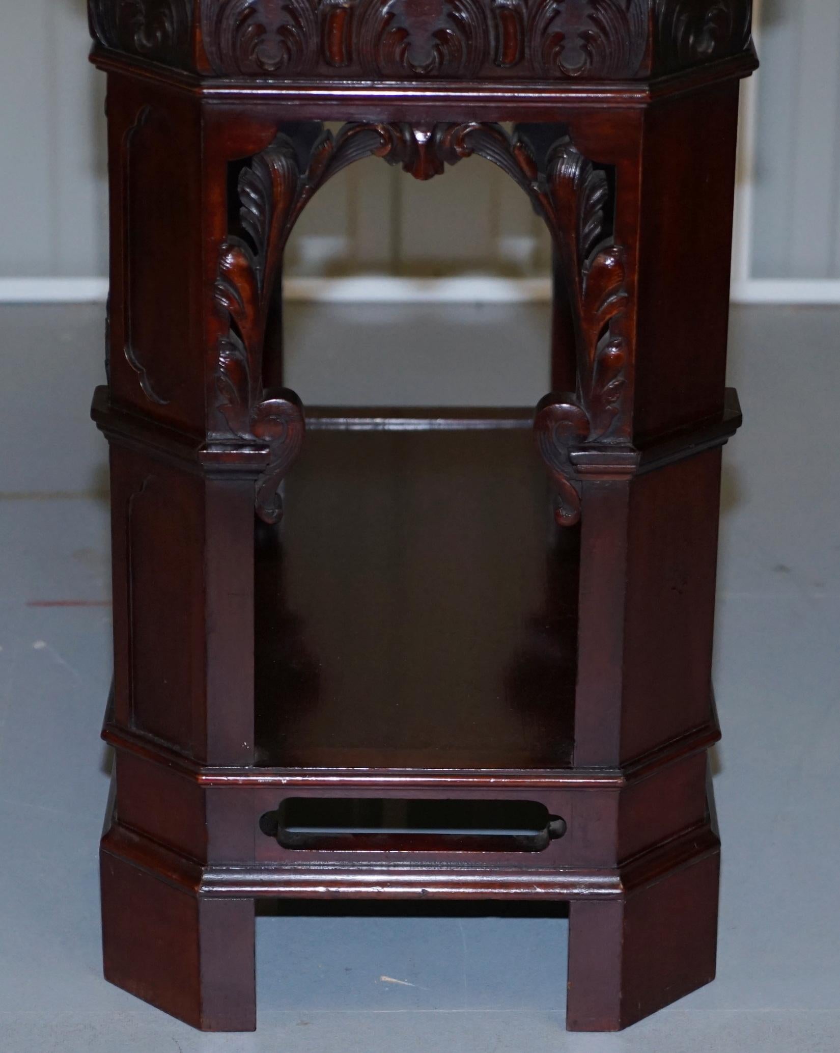 Morison & Co Edinburgh Chippendale circa 1840 Hardwood Revolving Display Stand 13