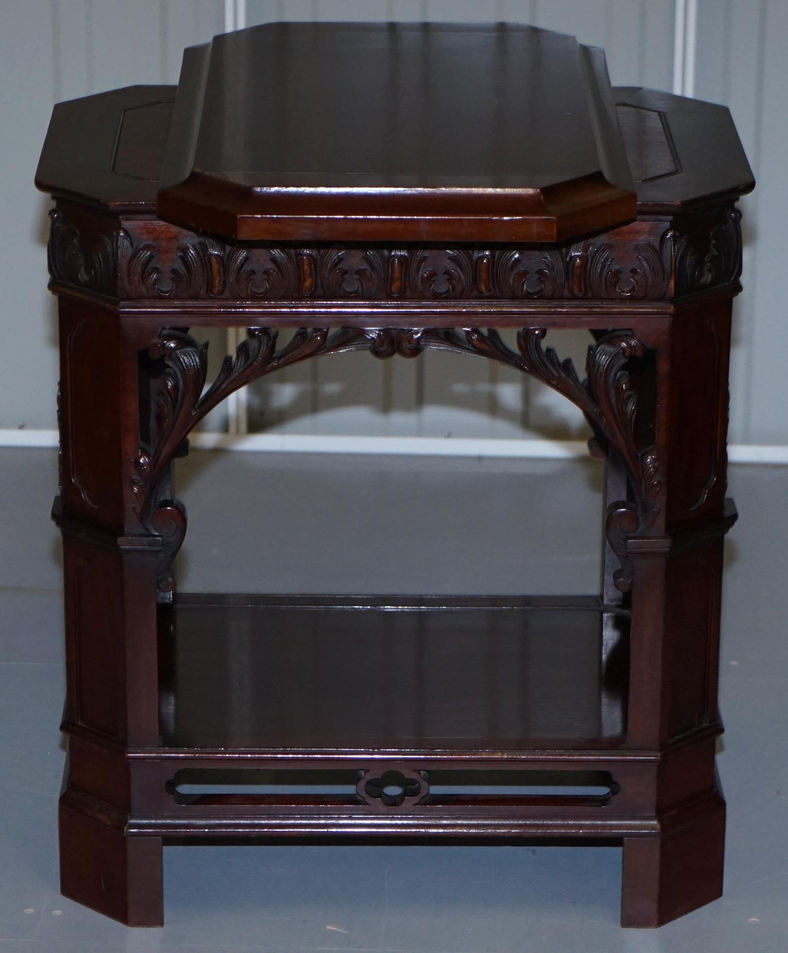 Morison & Co Edinburgh Chippendale circa 1840 Hardwood Revolving Display Stand 2