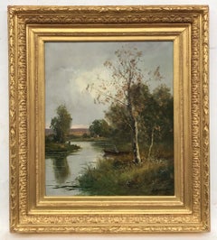 Lake Landscape with characters