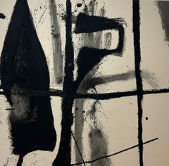ABSTRACT Peinture Couleur noire Artiste allemand contemporain Moritz Berg 2023