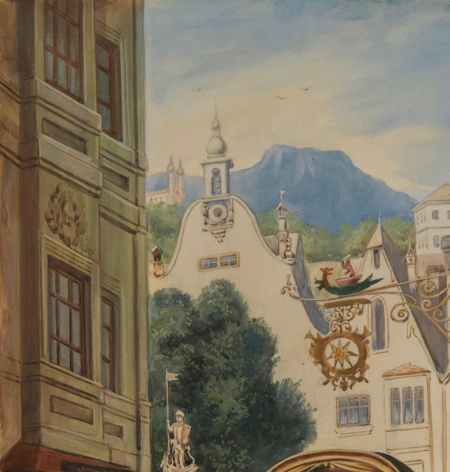 Moritz von Schwind 19th Century Signed Painting In Good Condition In Roma, IT
