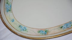 Moritz Zdekauer Hand Painted Oval Porcelain Platter, 1914, Austria Artist Signed