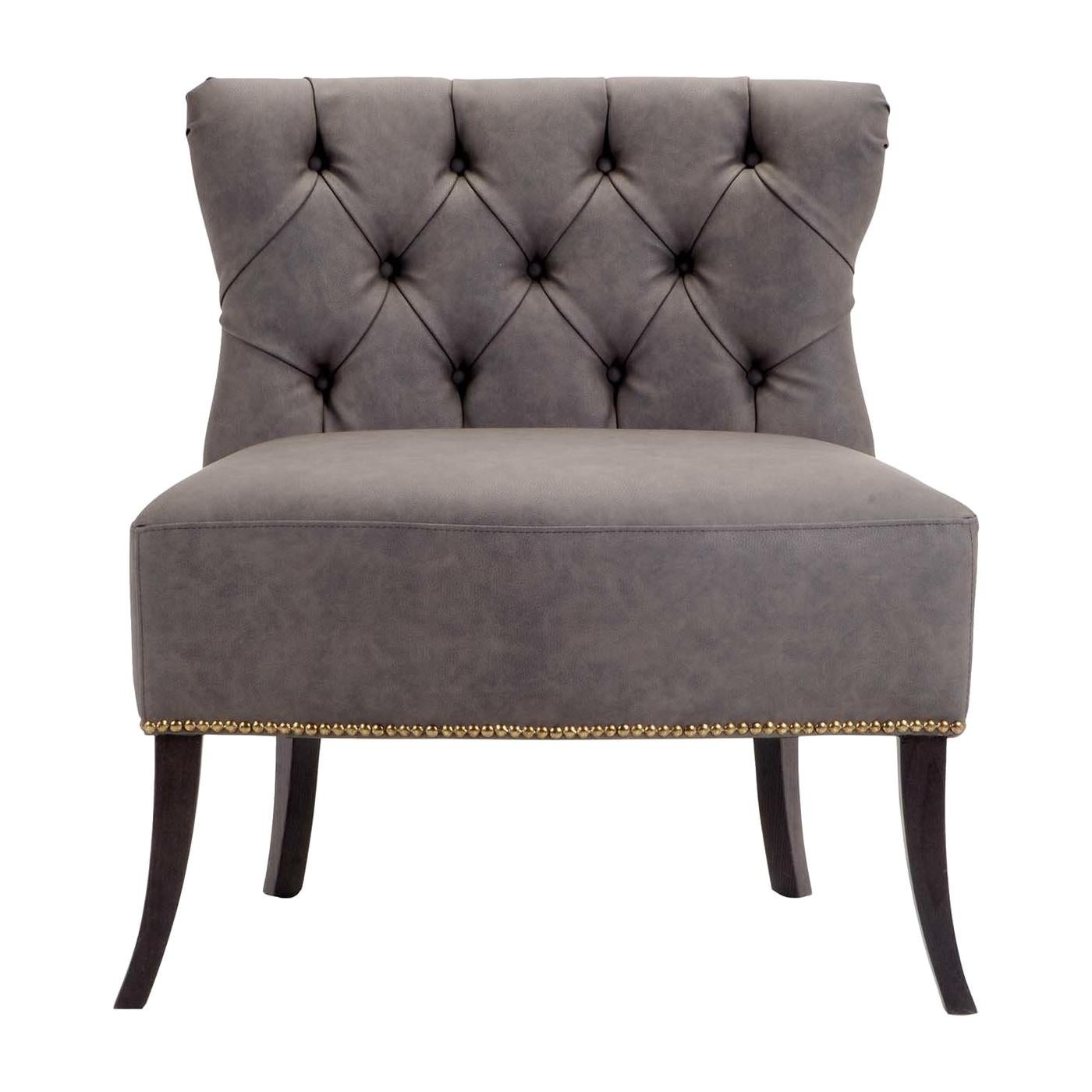 Black and Gray Armchair For Sale at 1stDibs