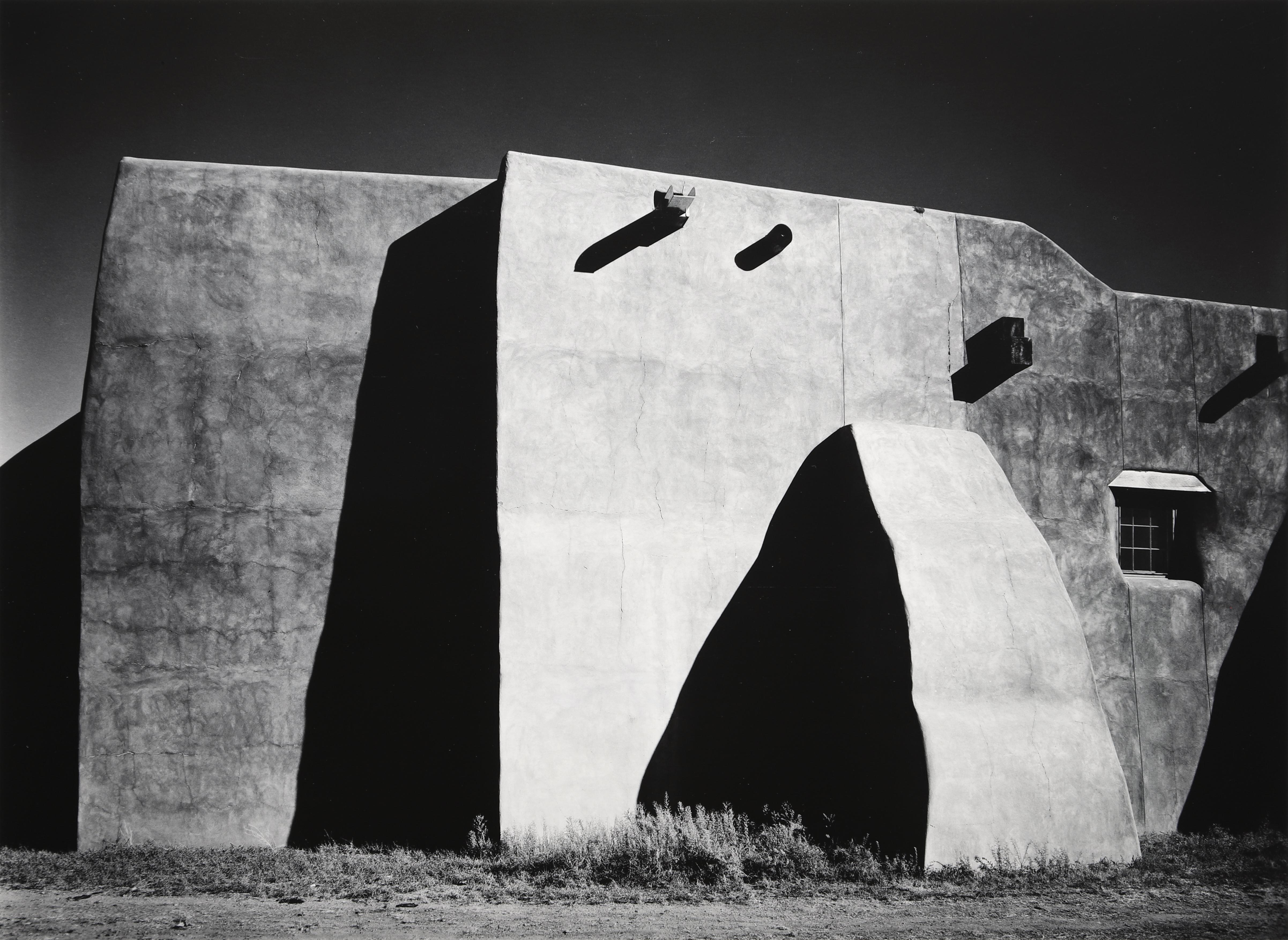 Mission Wall, San Ildefonso, NM - Photograph by Morley Baer