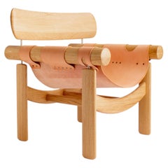 Morlock Armchair by Adriane Escarfullery: Modern Oak & Leather Design