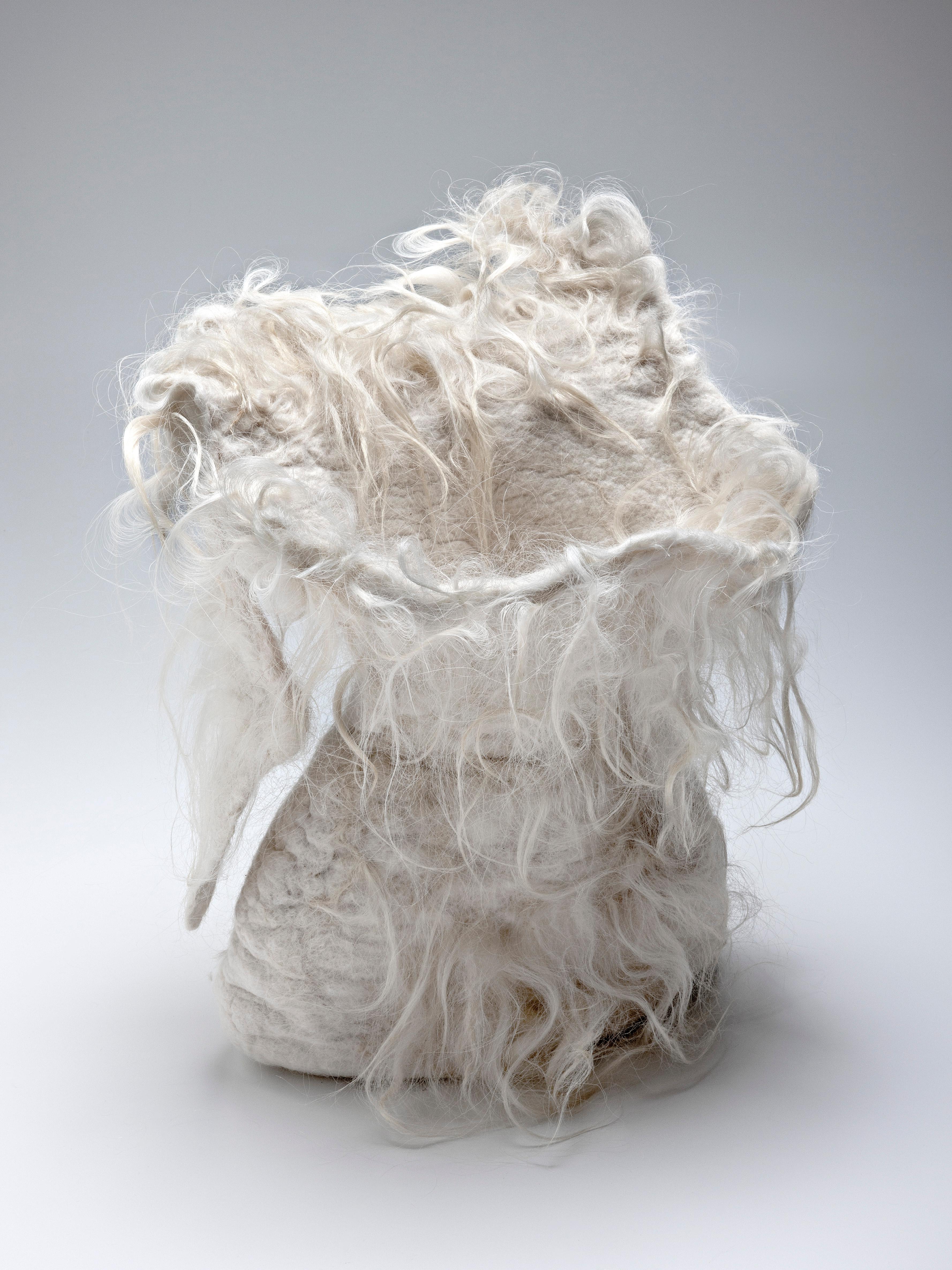 “Mormaço” Naturally Dyed Felted Wool Vase by Inês Schertel, Brazil, 2021

Ines Schertel's primary material is sheep's wool. As a practitioner of Slow Design, the artist takes a holistic approach to textile design, personally overseeing the whole